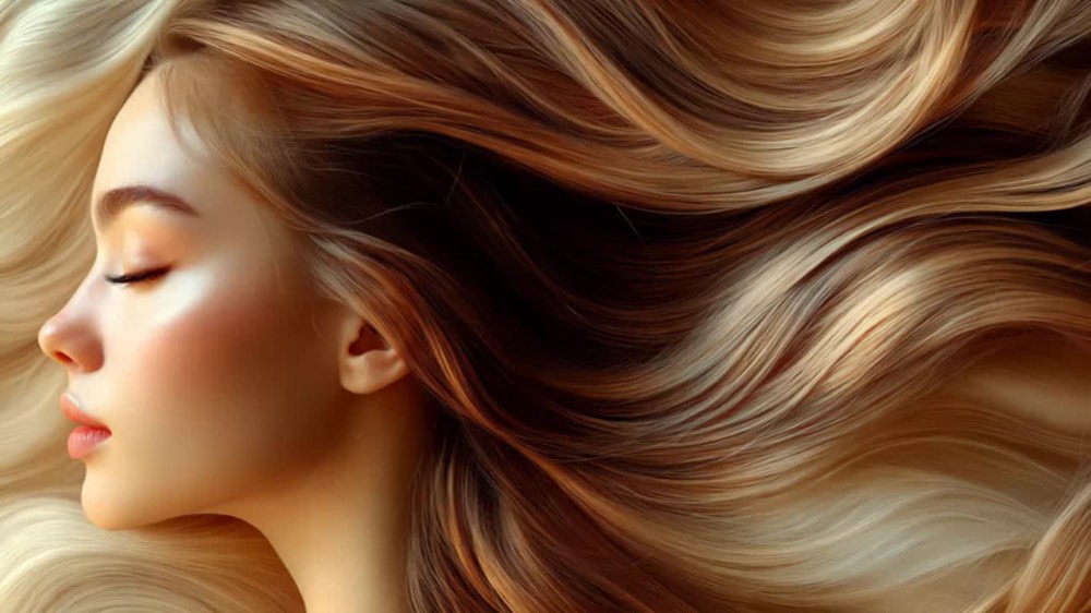Flowing, healthy-looking hair