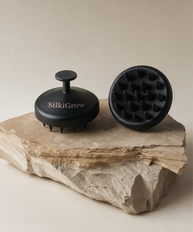 SilkiGrow silicone scalp massager